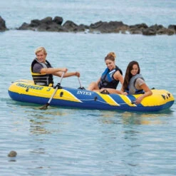 BATEAU GONFLABLE INTEX CHALLENGER 3 + 2 RAMES + GONFLEUR -Minn Kota Soldes Magasin bateau gonflable intex challenger 3 2 rames gonfleur 2