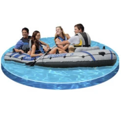 BATEAU GONFLABLE INTEX EXCURSION 5 + 2 AVIRONS + GONFLEUR 8 BATEAU GONFLABLE INTEX EXCURSION 5 + 2 AVIRONS + GONFLEUR -Minn Kota Soldes Magasin bateau gonflable intex excursion 5 2 avirons gonfleur 2