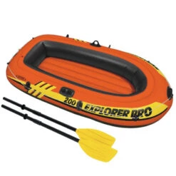 BATEAU GONFLABLE INTEX EXPLORER PRO 200 + 2 RAMES + GONFLEUR -Minn Kota Soldes Magasin bateau gonflable intex explorer pro 200 2 rames gonfleur 3