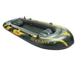 BATEAU GONFLABLE INTEX SEAHAWK 3 + 2 AVIRONS + GONFLEUR -Minn Kota Soldes Magasin bateau gonflable intex seahawk 3 2 avirons gonfleur 2