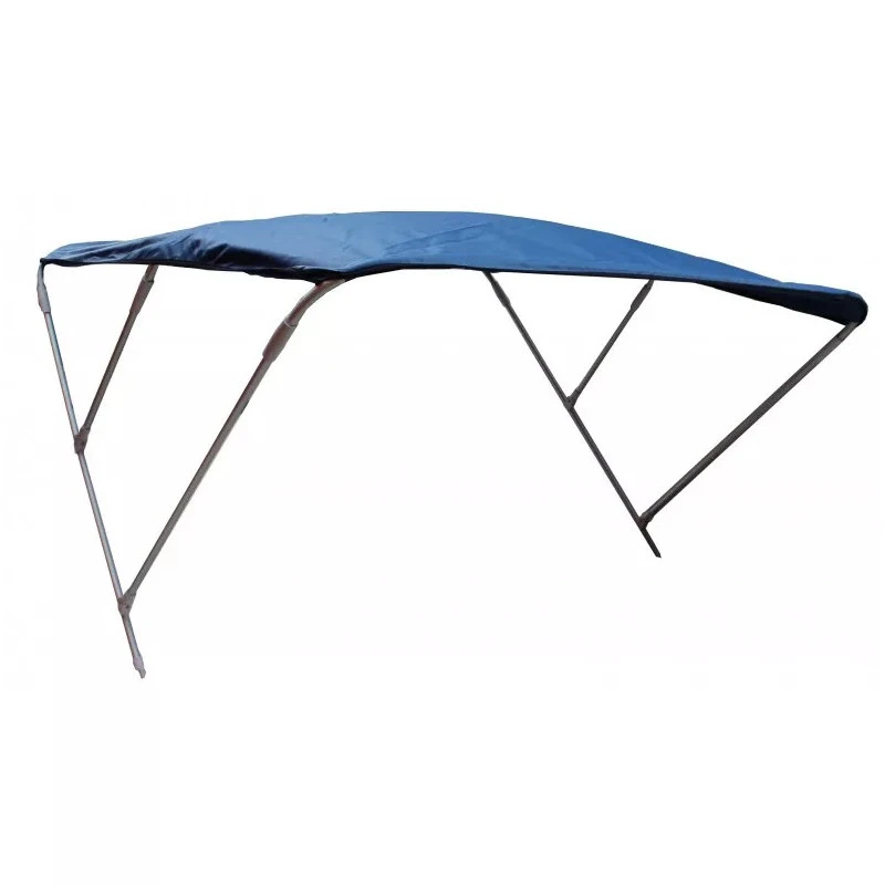 Bimini Alu Brossé 3 Arceaux - Bleu - ORANGEMARINE 185 (largeur) X 110 (hauteur) X 180 (longueur) Cm 4 Bimini Alu Brossé 3 Arceaux - Bleu - ORANGEMARINE 185 (largeur) X 110 (hauteur) X 180 (longueur) Cm – Image 4