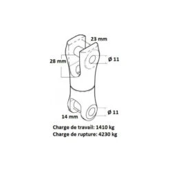 JONCTION CHAINE ANCRE ÉMERRILLON 10-12 Mm 5 JONCTION CHAINE ANCRE ÉMERRILLON 10-12 Mm -Minn Kota Soldes Magasin jonction chaine ancre emerrillon 10 12 mm 2