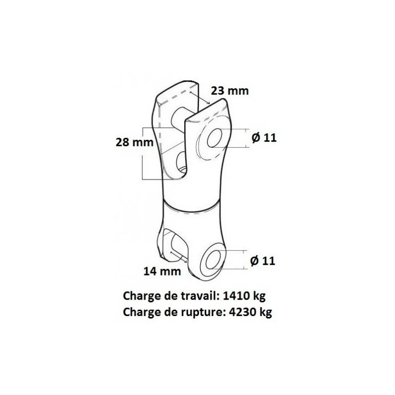 JONCTION CHAINE ANCRE ÉMERRILLON 10-12 Mm 3 JONCTION CHAINE ANCRE ÉMERRILLON 10-12 Mm – Image 3