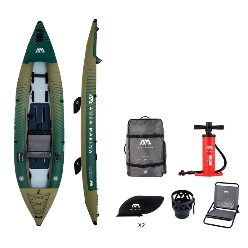 KAYAK GONFLABLE AQUA MARINA CALIBER PECHE 1 KAYAK GONFLABLE AQUA MARINA CALIBER PECHE