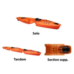 KAYAK MODULABLE AIRSEAT POINT 65°N MARTINI GTX DUO ORANGE -Minn Kota Soldes Magasin kayak modulable airseat point 65n martini gtx duo orange 3