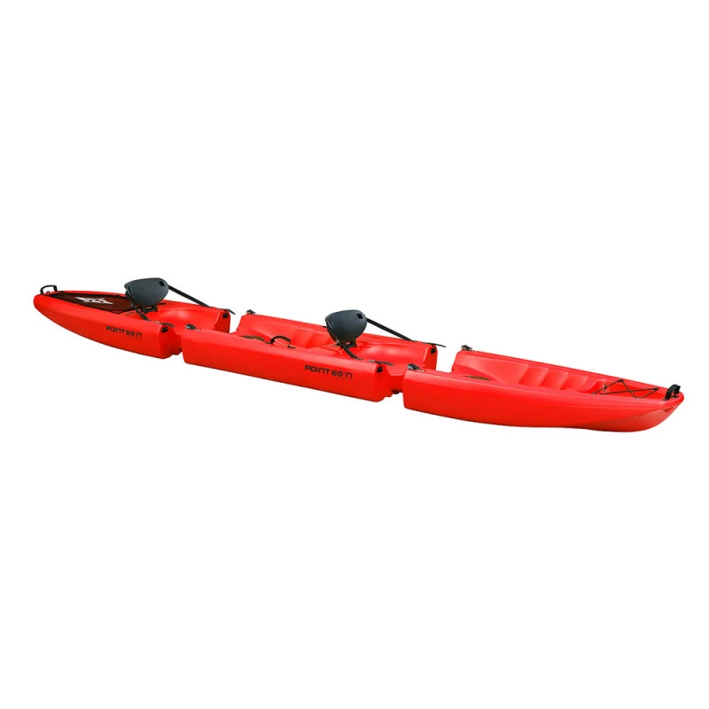 KAYAK MODULABLE SIT ON TOP POINT 65°N FALCON TANDEM ROUGE 1 KAYAK MODULABLE SIT ON TOP POINT 65°N FALCON TANDEM ROUGE