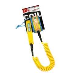 LEASH DE SUP HOWZIT COIL JAUNE/BLEU 9' -Minn Kota Soldes Magasin leash de sup howzit coil jaune bleu 9 1 6