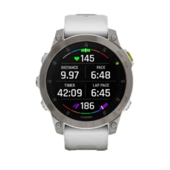 Montre EPIX (Gen2) Sapphire, Titane, Silver Avec Bracelet Blanc - GARMIN -Minn Kota Soldes Magasin montre epix gen2 sapphire titane silver avec bracelet blanc garmin 2