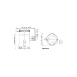 POMPE DE CALE IMMERGEE SEAFLO 500 GPH -Minn Kota Soldes Magasin pompe de cale immergee seaflo 500 gph 2