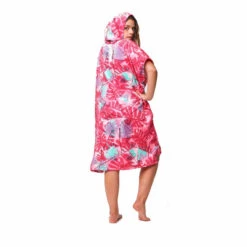 PONCHO AFTER BIG LEAVES BURNT PINK -Minn Kota Soldes Magasin poncho after big leaves burnt pink 2