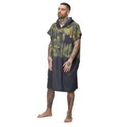 PONCHO AFTER MICROFIBER MILITARY GREEN