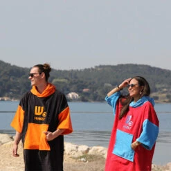 Poncho Howzit Noir/orange -Minn Kota Soldes Magasin poncho howzit noir orange 8