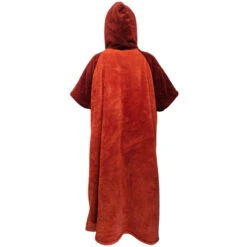 PONCHO PLAID AFTER ESSENTIAL SHERPA ROUGE TU -Minn Kota Soldes Magasin poncho plaid after essential sherpa rouge tu 2