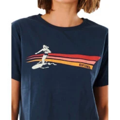 T-SHIRT RIP CURL GOLDEN STATE CROP BLEU MARINE FEMME -Minn Kota Soldes Magasin t shirt rip curl golden state crop bleu marine femme 3